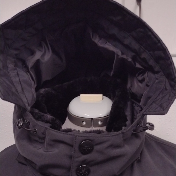 New Without Label Men's Classic Black Hooded Puffer Parca Jacket,Winter - Picture 3 of 16